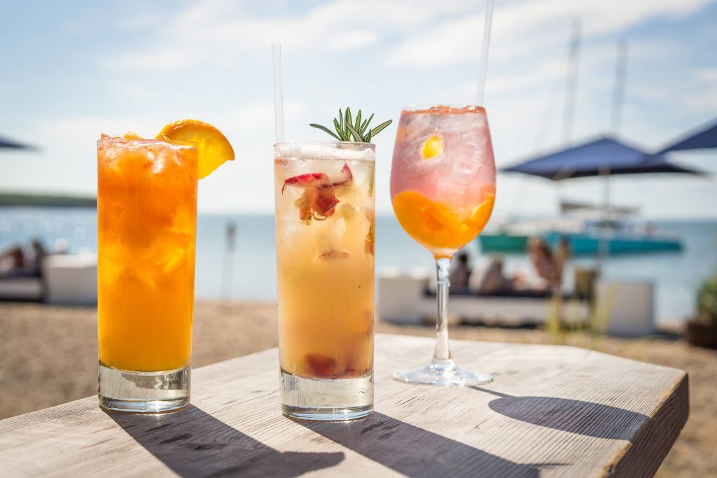 drinks at Navy Beach